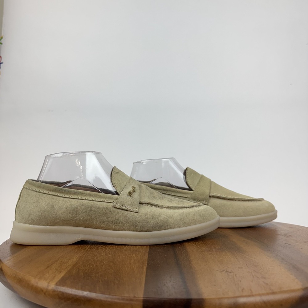 Womens Bruno Magli Priscilla Ivory Leather Comfort Casual‎ Loafers Size 8 M GUC
